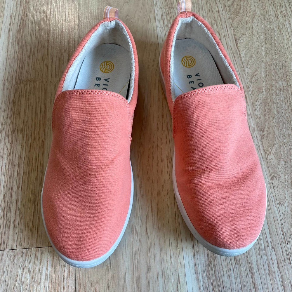 Cute & Comfy Vionic Beach Coral  Slip On Sneakers Womens Size 6.5 - Picture 3 of 10